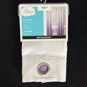 Dreamers Purple Ombre Blackout Curtain Panel